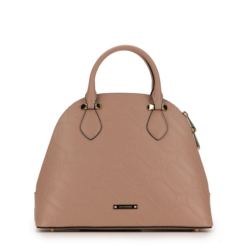 Cromia Дамска бежова кожена чанта