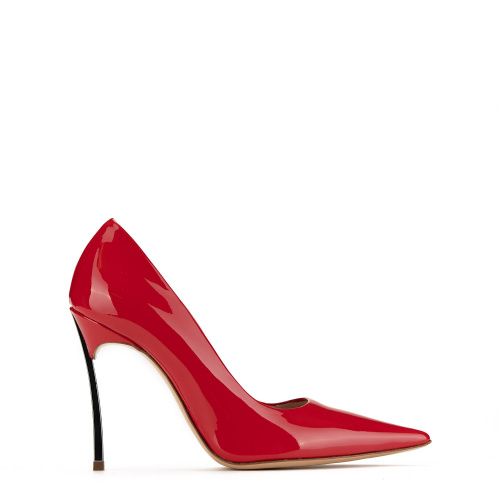 Casadei Дамски червени обувки с ток "Blade"