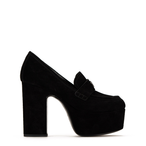 Casadei Дамски черни обувки с платформа
