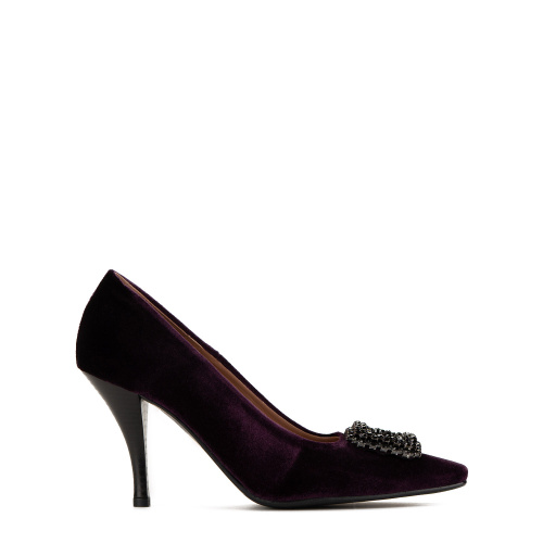 Bianca Di Дамски лилави обувки от кадифе