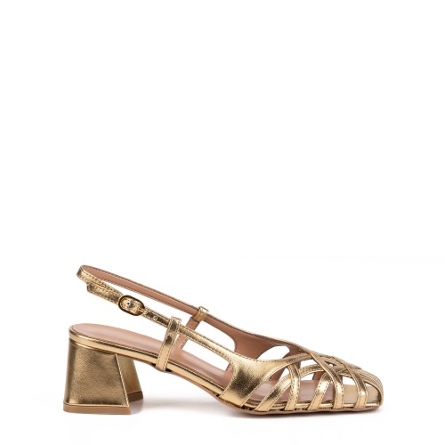 Bianca Di Дамски златни сандали