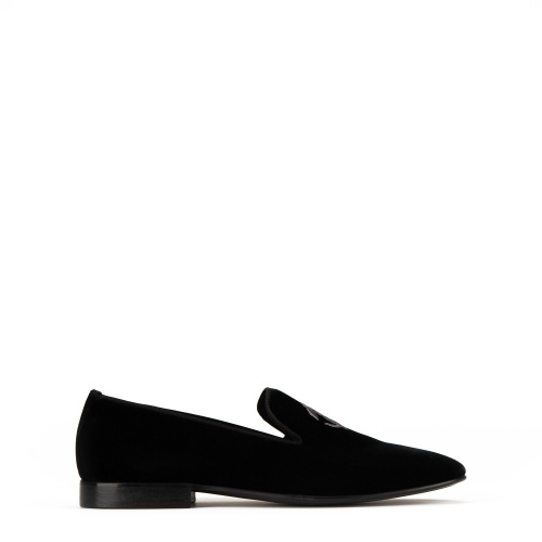 Roberto Cavalli Мъжки черни обувки кадифе