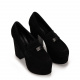 Casadei Дамски черни обувки с платформа - изглед 2