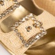 Le Silla Дамски златни чехли - изглед 4
