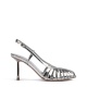 Le Silla Дамски сребърни сандали CAGE - изглед 1