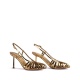 Le Silla Дамски златни сандали CAGE - изглед 2