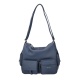 TOSCA BLU Дамска синя кожена чанта - изглед 1