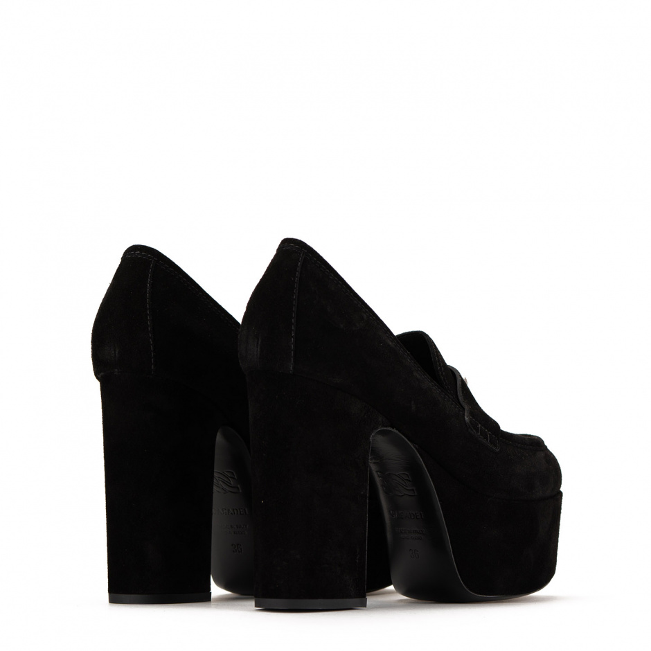 Casadei Дамски черни обувки с платформа - изглед 3