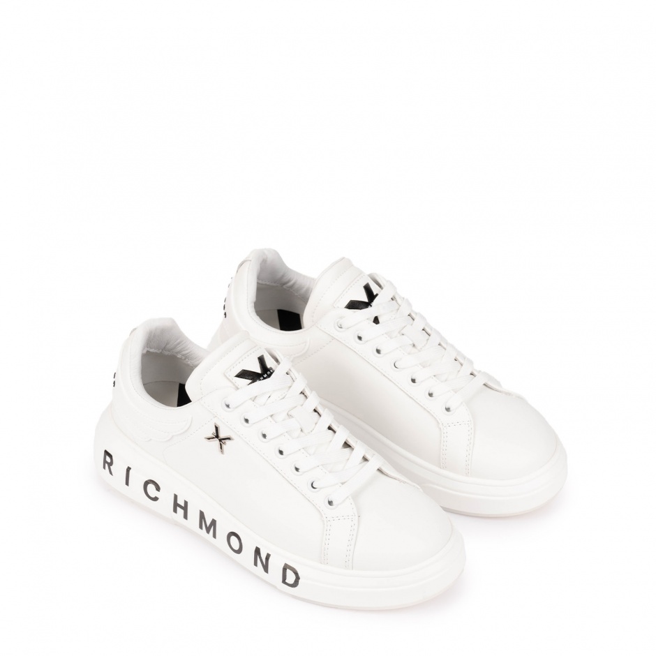 John Richmond Мъжки бели спортни обувки - изглед 2