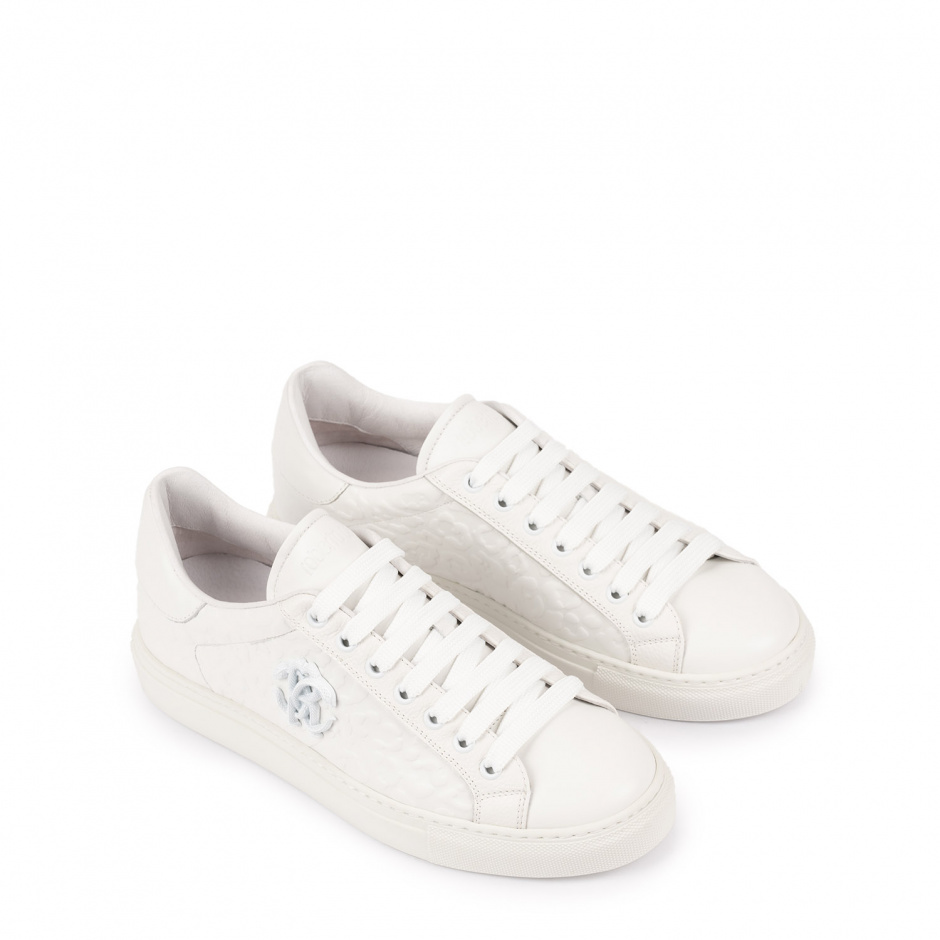 Roberto Cavalli Мъжки бели спортни обувки - изглед 2