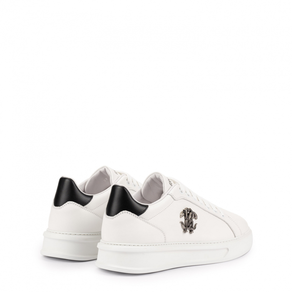 Roberto Cavalli Мъжки бели спортни обувки - изглед 3