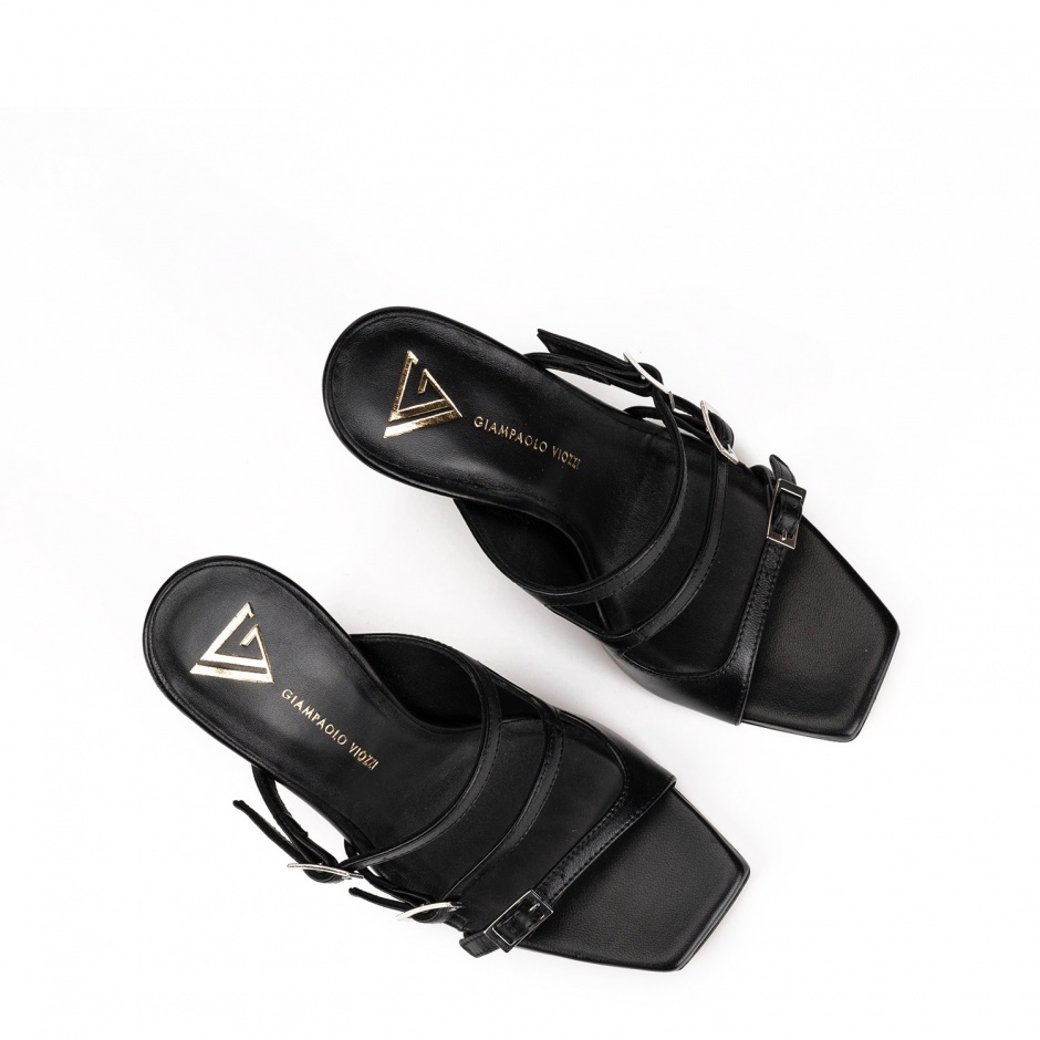 GIAMPAOLO VIOZZI Дамски черни сандали - изглед 5