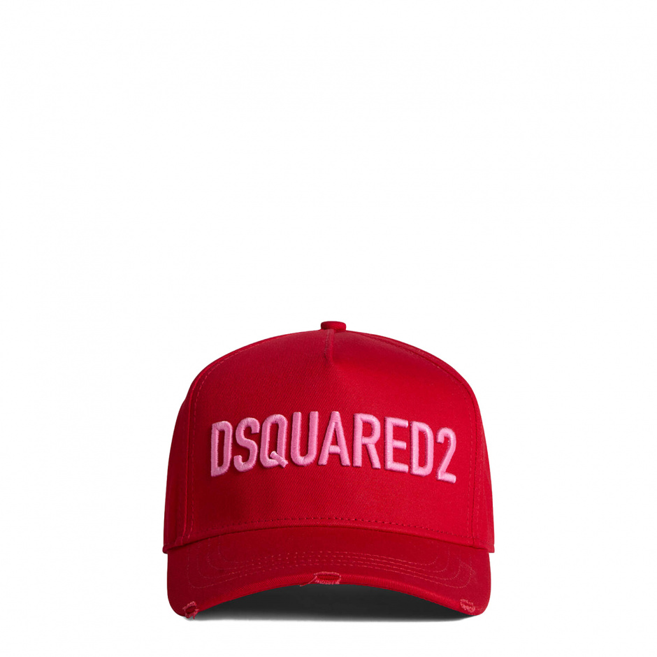 Dsquared2 Червена бейзболна шапка - изглед 1