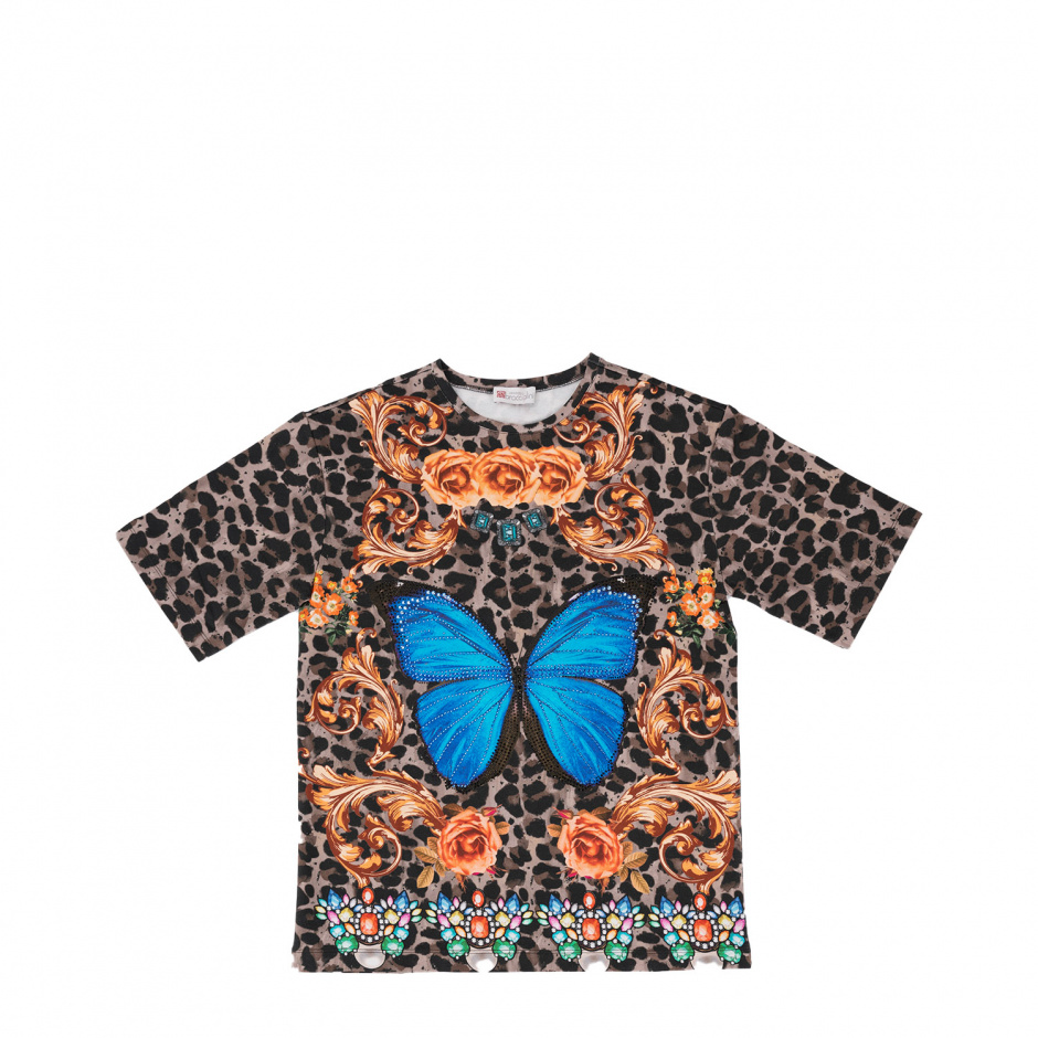 Braccialini Дамска тениска с пеперуда - изглед 1