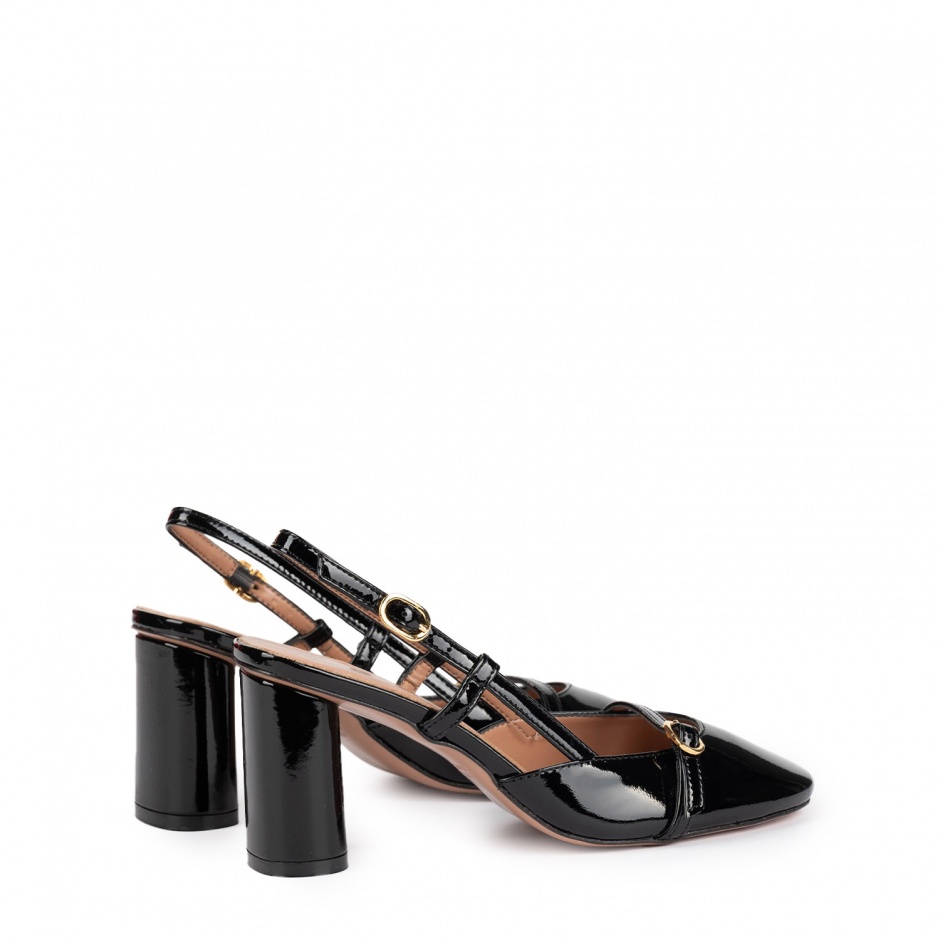 Bianca Di Дамски черни обувки с отворена пета - изглед 2