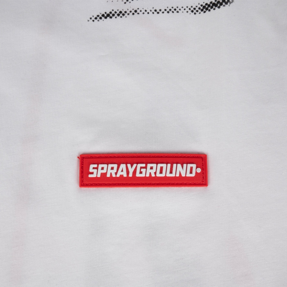 SPRAYGROUND Памучна бяла тениска - изглед 3