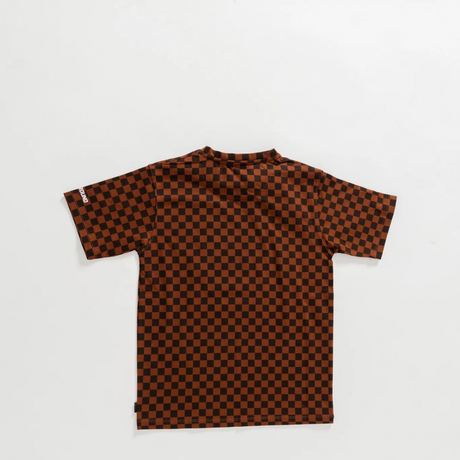 SPRAYGROUND Памучна кафява тениска - изглед 2