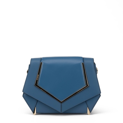 Cromia Дамска синя чанта