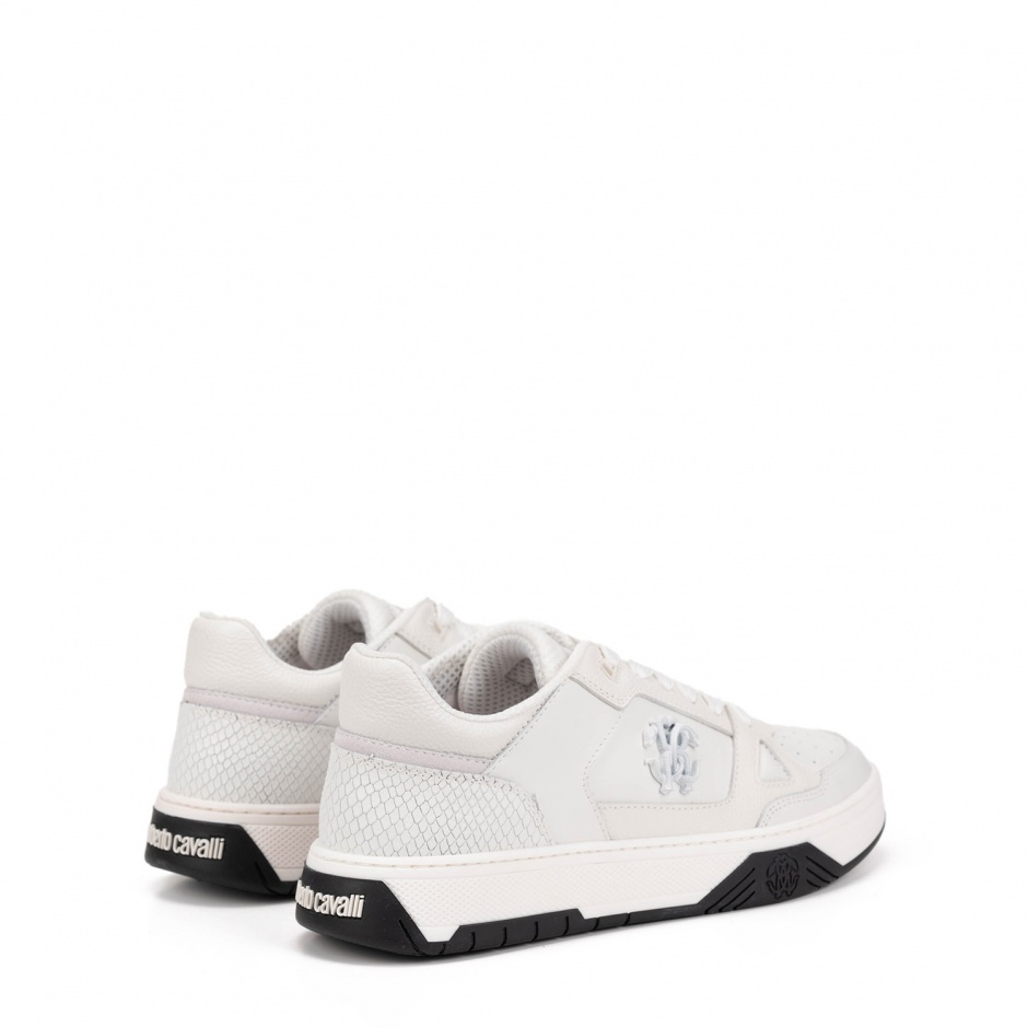 Roberto Cavalli Мъжки бели спортни обувки - изглед 3