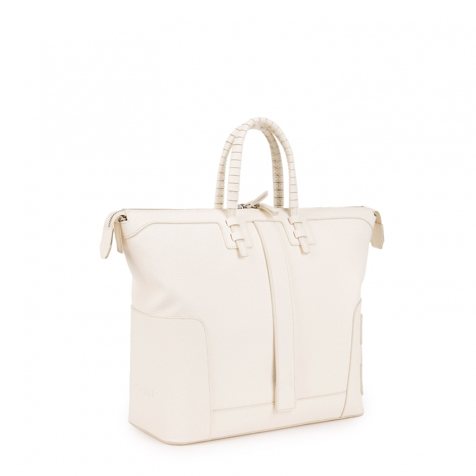 Casadei Дамска бяла кожена чанта C-STYLE - изглед 2