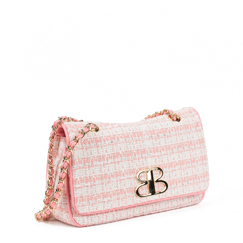 TOSCA BLU Дамска розова чанта текстил - изглед 2