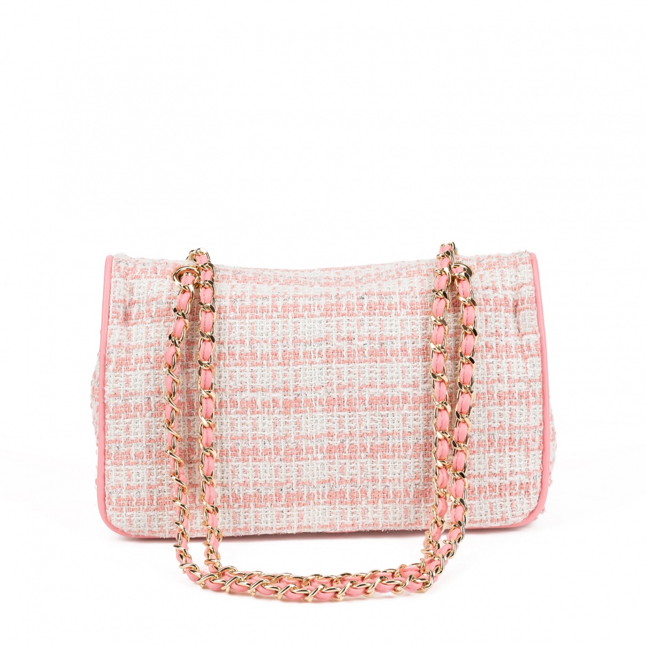 TOSCA BLU Дамска розова чанта текстил - изглед 3